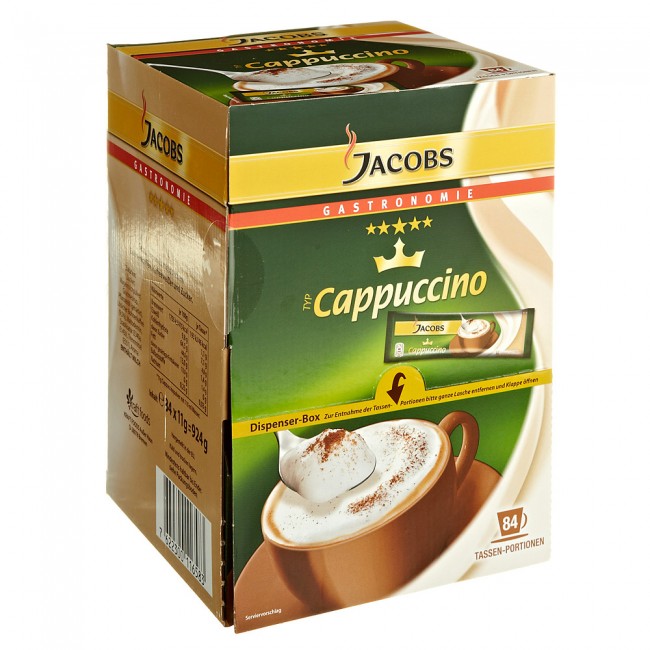 Jacobs Cappuccino Dispenser Box 84 X 11g Sticks
